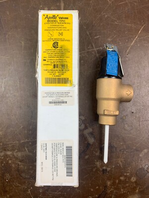NEW Apollo 18C512 3/4'' NPT 3'' Temperature Pressure Relief Valve 125PSI TPC VT   