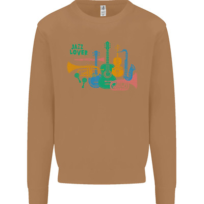 Jazz Lover Trumpet Saxophone Clarinet Mens Sweatshirt Jumper