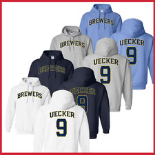HOT NEW  Bob Uecker 9 Milwaukee Brewers Thankyou RIP Name  Number Hoodie