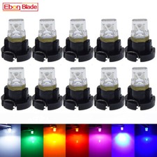 10pcs T3 Neo Wedge LED Instrument Cluster Dash Panel Climate Light Bulb 7 Colors