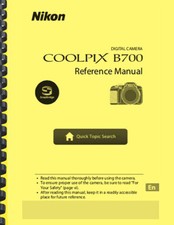 Nikon Coolpix B700 Digital Camera USER'S REFERENCE MANUAL