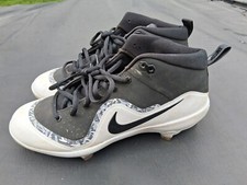 Nike Air Force Trout 4 Pro Men Baseball Cleats Black White Sz 8