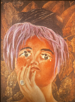 Frida Kahlo ''The Mask  Mexican Magic Realism 35mm Slide