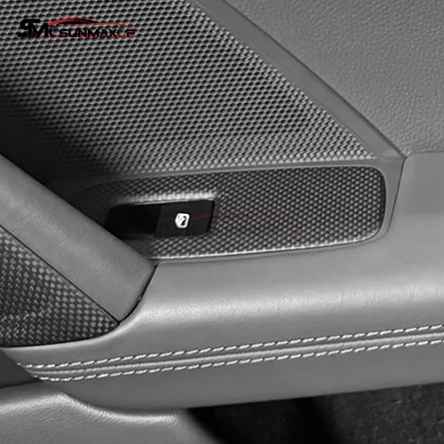 Carbon Fiber Window Switch Panel Trim For Porsche 911 992 2019-24 Plain Matte - Foto 6 di 10