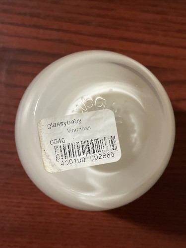 Glassybaby Kindness White Vanilla Color Glass Candle Holder - Picture 3 of 6