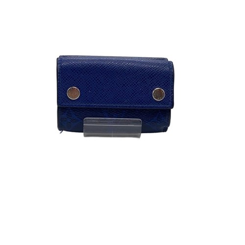 Used LOUIS VUITTON◆Discovery Compact Wallet_Tigarama/PVC/BLU/Men's//