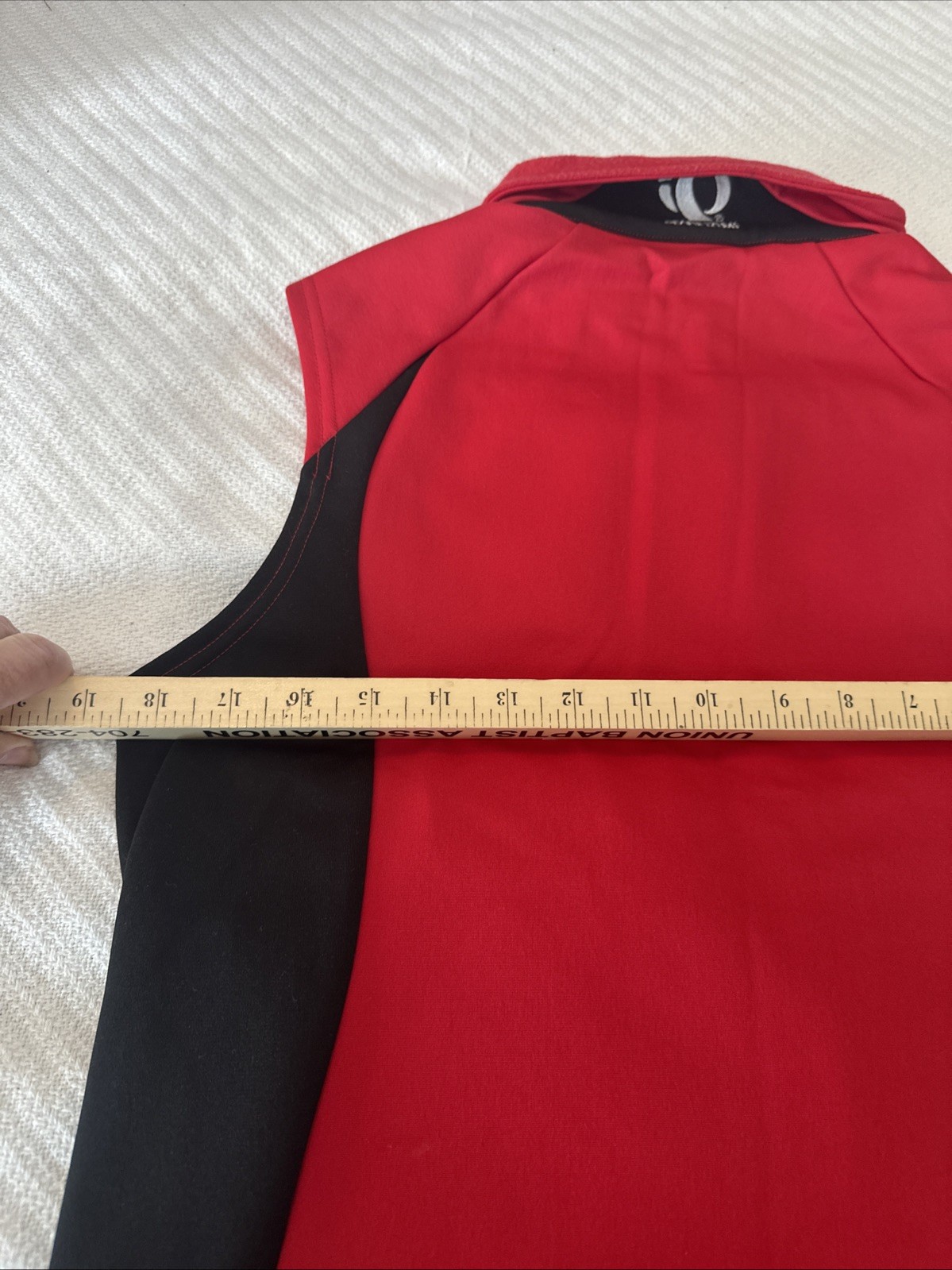 PEARL IZUMI Sleeveless Cycling Jogging Zip Up Red & Black Jacket Sz Med