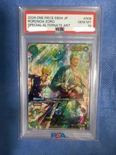 PSA 10 Roronoa Zoro SP Special Alternate Art 006 One Piece Card EB04 JP