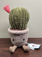 Jellycat Amuseable Silly Succulent Barrel Cactus  with Tags - Retired Genuine