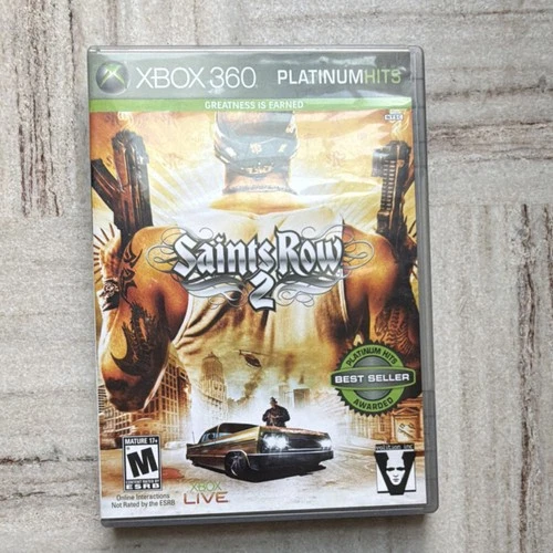 Saints Row 2 Microsoft Xbox 360 Platinum Hits Game Complete + Manual
