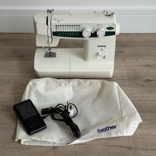Vintage Brother LS14 Mechanical Electric Sewing Machine + Foot Pedal Dust Cover