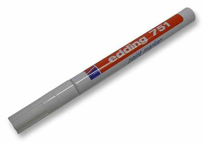 EDDING - Farbmarker mit feiner Kugelspitze - weiß