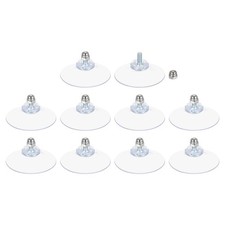 10 Packs Suction Cups for Glass 40mm/1.6" Dia Sucker Pads with M4 x 10mm Screw