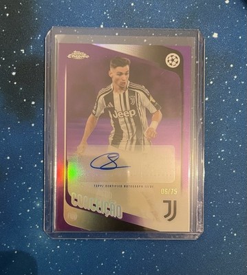 Fransisco Conceicao Auto /75 Topps Chrome Champions League Juventus Turin