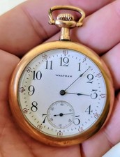 Antique Vintage Elgin Pocket Watch 20 Years Gold Filled Case WORKS