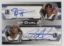 2004 SP Authentic Dual Signatures Devin Harris Jerry Stackhouse #SP2-HJ Auto 2d0