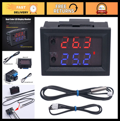 Programmable 12V Temperature Controller -50 to 110  LED Display Thermostat Modul