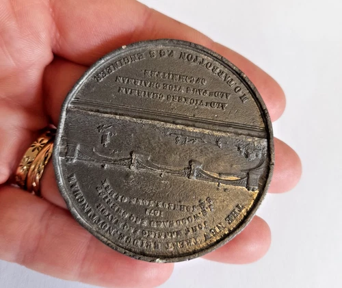 The New Trent Bridge Nottingham Medallion Medal Coin Antique 1871 Numismatics