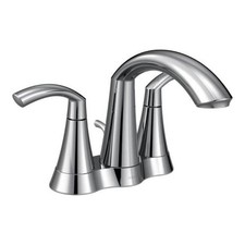Moen 6172 Chrome Centerset Bathroom Faucet With Metal Pop-Up Drain Assembly