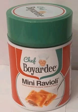 Retro Chef Boyardee Mini Ravioli Thermos Food Container GUC