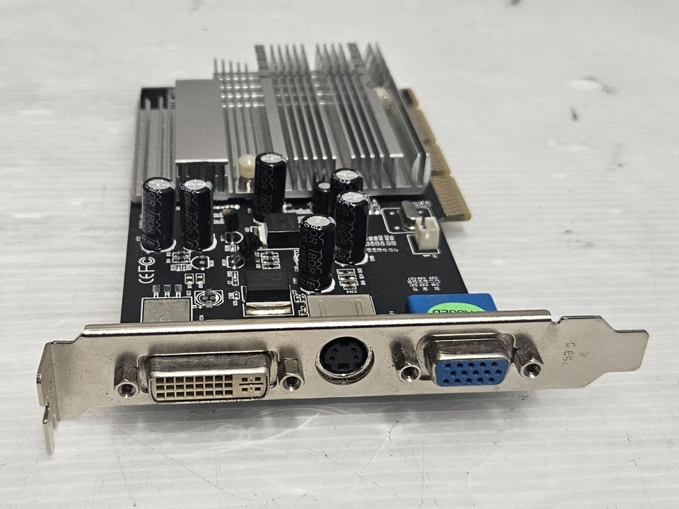 ATI Radeon 9250 128MB DDR, 128BIT, AGP 8x, VGA, DVI, AGP-9250-TD2V-128D, WORKING - Image 2 of 4