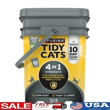 4-in-1 Cat Litter Low Dust Odor Control Scoopable 10 Day Fresh Scent 35 lb New