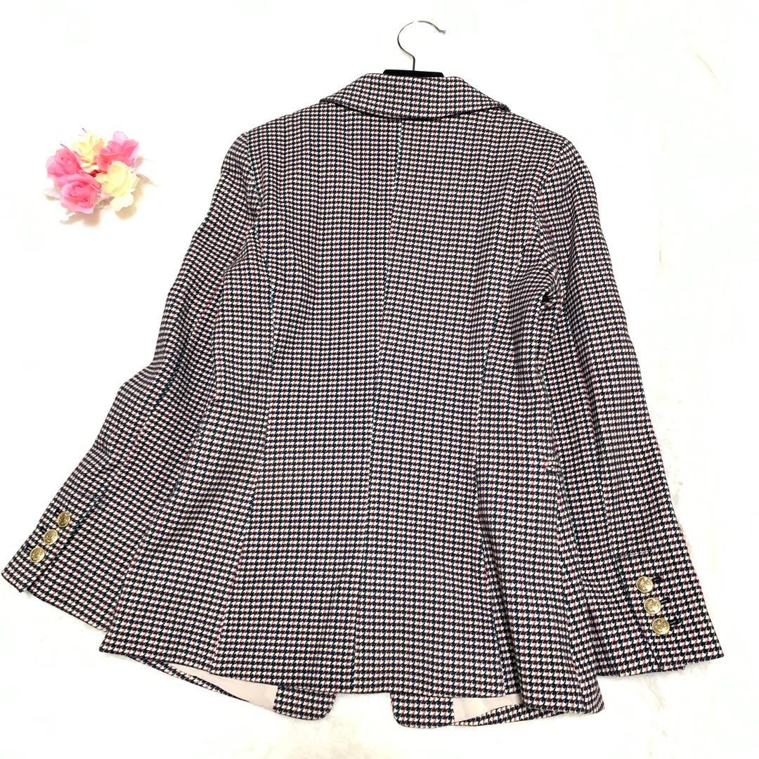Max Mara MARELLA houndstooth pattern Jacket Blous… - image 8