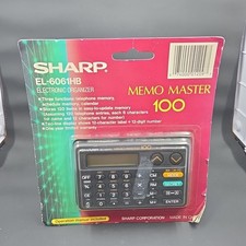 Sharp Electronic Organizer Memo Master 100 EL-6061HB NEW Handheld Calendar