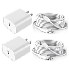 Fast iPhone Charger - iPhone Charger Fast Charging Pack - Quick 2Pack 6FT C-L 2