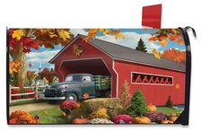 Briarwood Lane Harvest Bridge Autumn Mailbox Cover