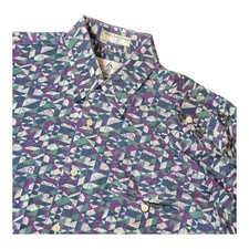 VTG 90s Austin Reed Long Sleeve Button Down Shirt Geometric Retro Men's M