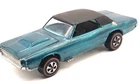 RARE Hot Wheels Redline Custom T-Bird 1967 Aqua With Gray Interior HONG KONG