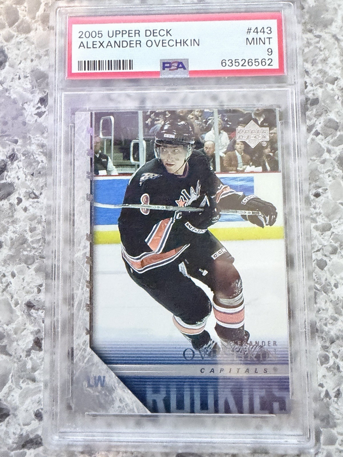 2005-2006 Upper Deck Alex Ovechkin Young Guns PSA 9