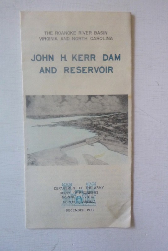 Vintage Folder, John Kerr Dam & Reservoir, VA & NC (1951) 