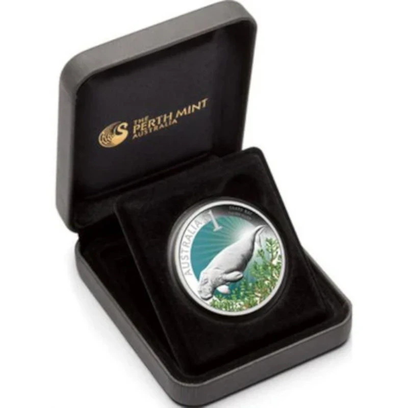 SHARK BAY & Dugong 2012 Australia - 1 oz Silver Proof Color - Celebrate Australia
