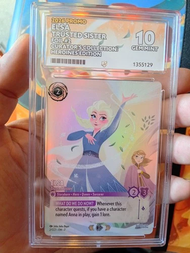 Elsa Trusted Sister ACE 10 Curator Collection Promo Disney Lorcana Card