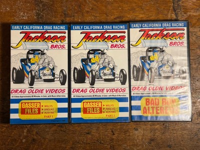 Jackson Brothers Early California Drag Racing VHS Gasser Files Bad Boy Altereds
