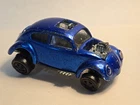 Hot Wheels Redline Custom Volkswagen 1967 Spectraflame Blue U.S.A Base Gray Int.