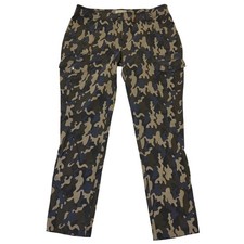 Anatomie Kate Cargo Skinny Slim Pant Size L Camo Travel Stretch Pockets Commute