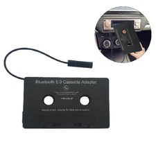 Bluetooth In Car Audio Tape Cassette Adapter Converter FOR IPhone Android MP3 CD