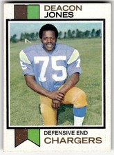 1973 Topps Deacon Jones #38 San Diego Chargers HOF
