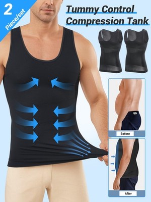 Men Slimming Bodyshaper Bauchweg Figurformer Miederbody Shapewear Kompressions