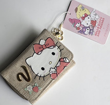Primark Hello Kitty Zip-Around Wallet, Beige Pink White, Credit Card Slots