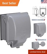RaynGuard 2-Gang Vertical Weatherproof Outlet Cover - Easy Installation Secure