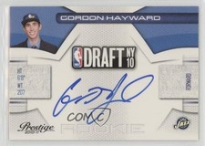 2010-11 Prestige NBA Draft Class Signatures 89/299 Gordon Hayward #9 Auto 0b9