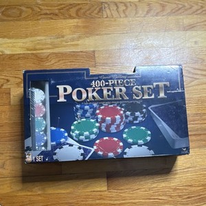 Game Gallery 400-Piece Poker Set with Professional Chips & Playing Cards