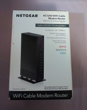 New NETGEAR Cable Modem Built-in WiFi Router AC1200 DOCSIS 3.0 Fast Shipping 
