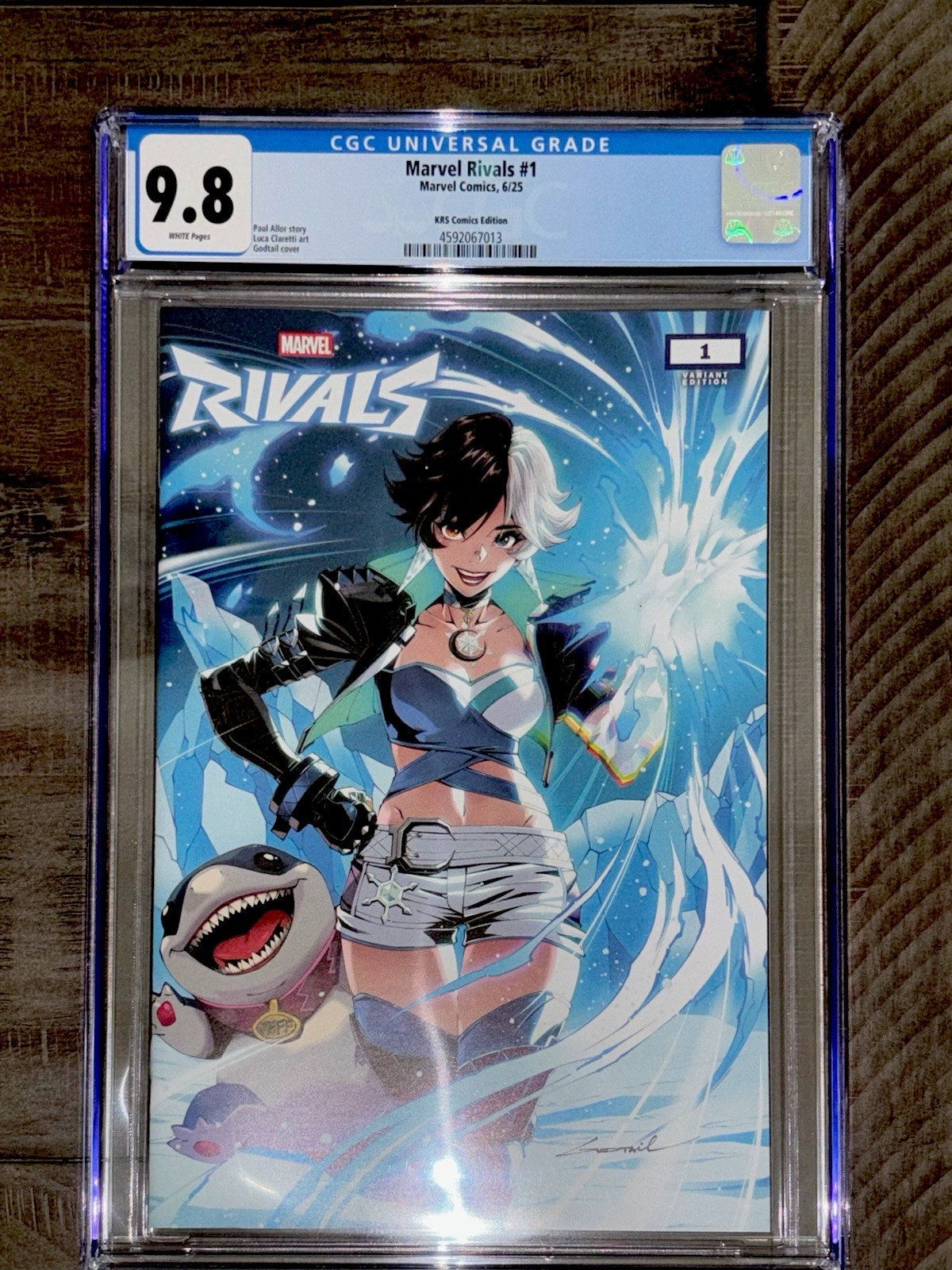 Marvel Rivals #1 CGC 9.8 Godtail KRS Variant Luna Snow Jeff The Shark LTD 1000