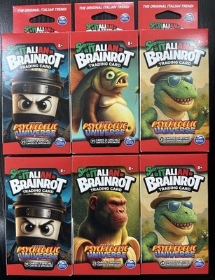 6 of Italian Brainrot Psychedelic Universe 21 Cards Box NEW   