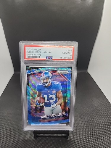 2025 Panini Prizm Blue Wave #285 Odell Beckham Jr Giants /230 PSA 10 GEM MINT